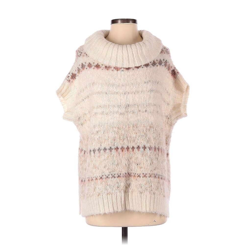 Free People Short Sleeve Sweater Fair Isle Wool Excellent Condition